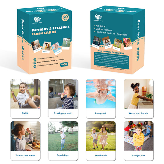 Actions & Feelings Flash Cards