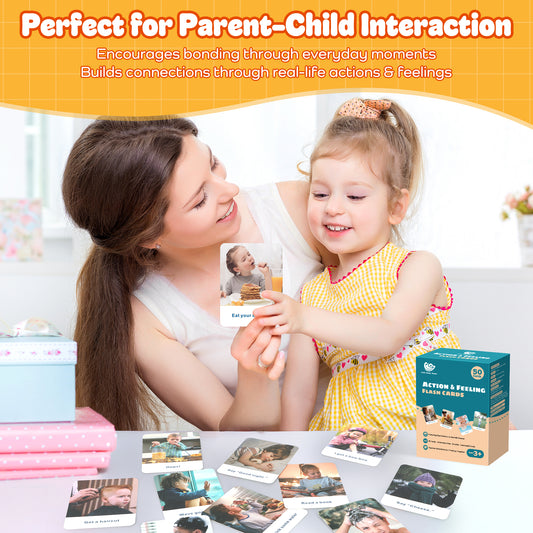 Actions & Feelings Flash Cards
